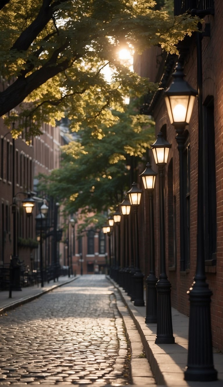 The cobblestone streets wind past historic brick buildings and gas lamps, transporting visitors to the enchanting 1900s era of Washington DC