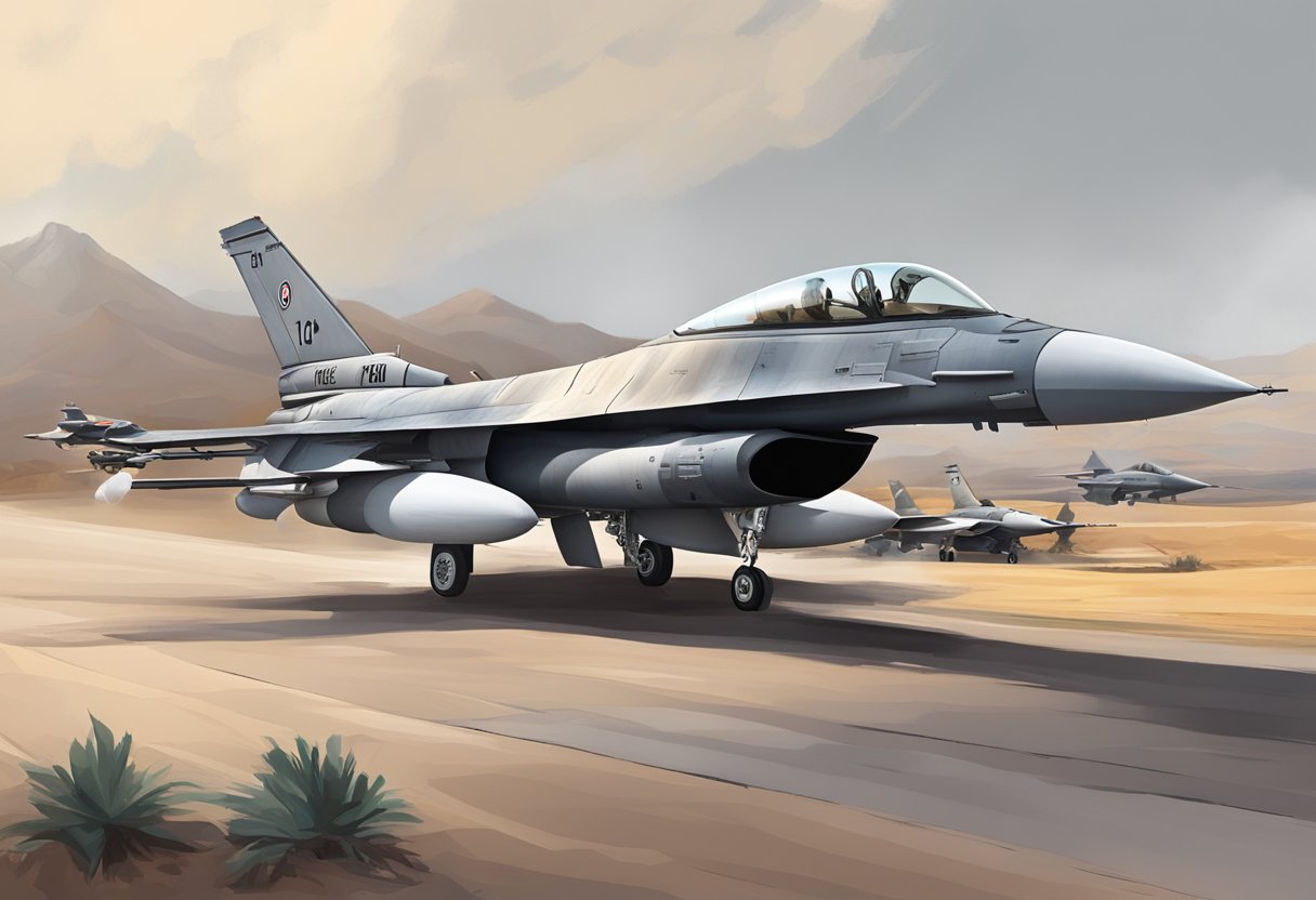An F16 fighter jet base converted from İncirli, amid rising war tensions in the Middle East