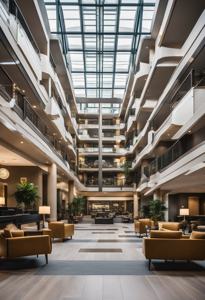 A modern hotel in Waco with spacious conference facilities and state-of-the-art technology