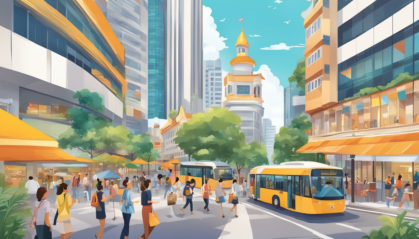 The bustling streets of Orchard Road are lined with vibrant hotels and attractions, creating a lively and inviting atmosphere for a memorable staycation