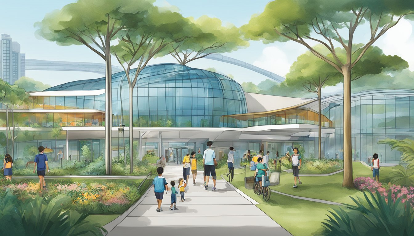 The Singapore Science Centre showcases sustainability and climate awareness through interactive exhibits and educational displays