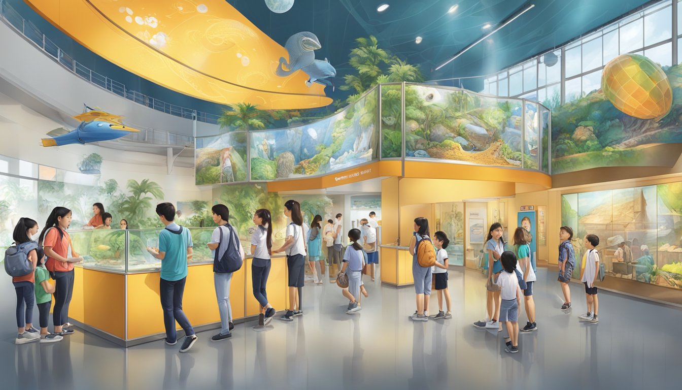 Visitors explore interactive exhibits, attend educational programs, and enjoy engaging events at Singapore Discovery Centre