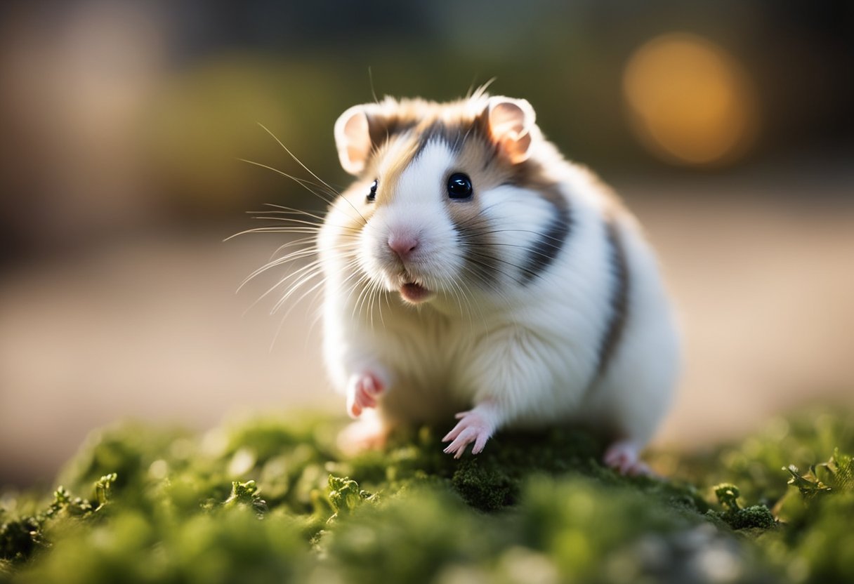 Never grab or squeeze a hamster. Always handle with care and avoid sudden movements. Keep them away from loud noises and extreme temperatures