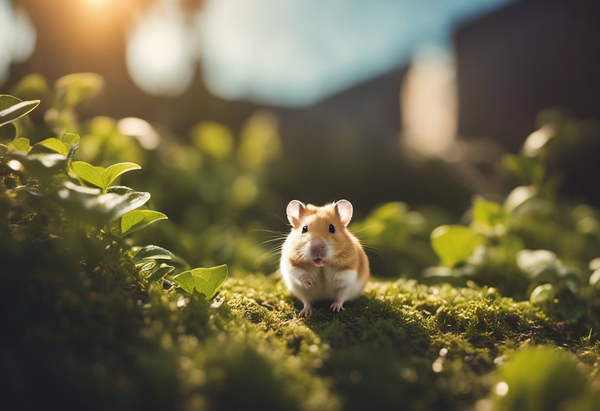 A hamster should never be placed in direct sunlight or near extreme temperatures
