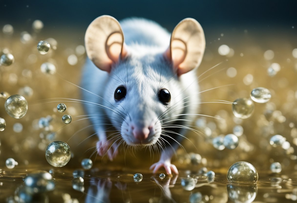 A rat carrying the Leptospira bacteria enters a contaminated water source, where the bacteria multiply and spread to infect other animals and humans