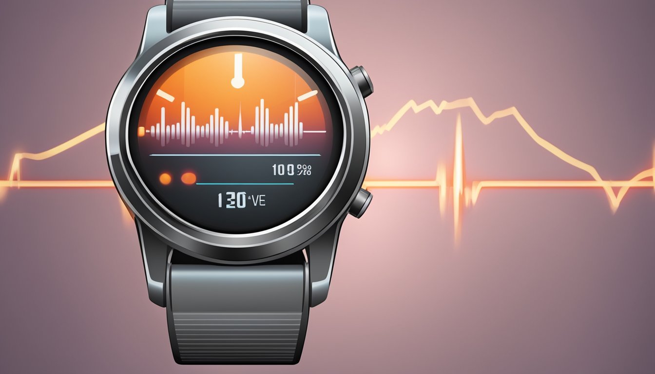 A heart rate monitor displaying a steady, rhythmic pulse