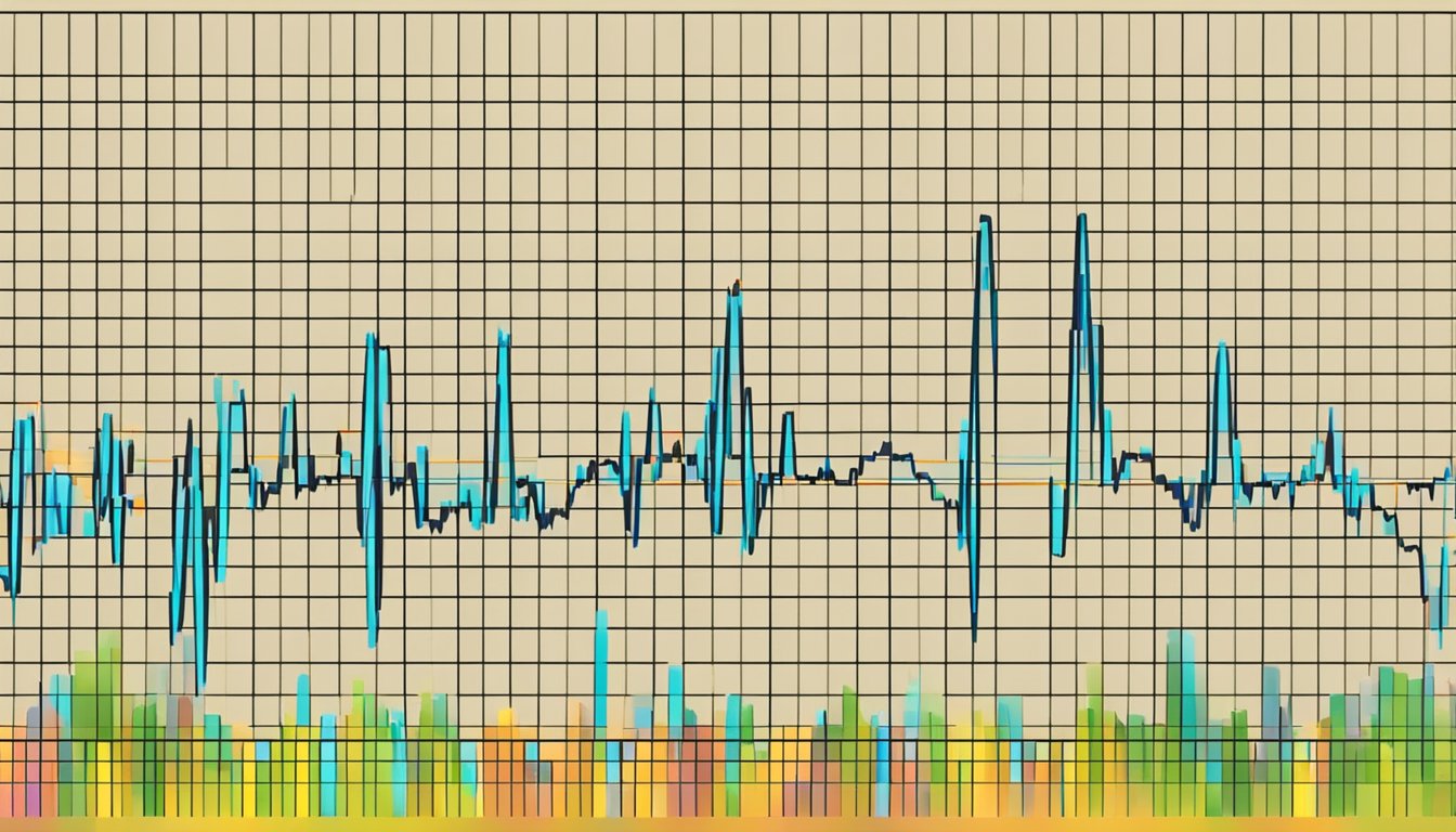 A heart rate monitor displays a steady pulse on a digital screen