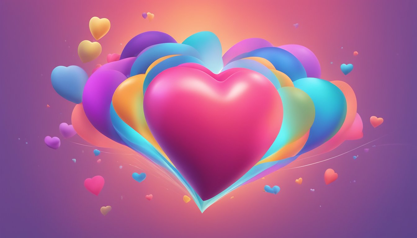 A heart floating in mid-air, with a visible skip in its rhythm