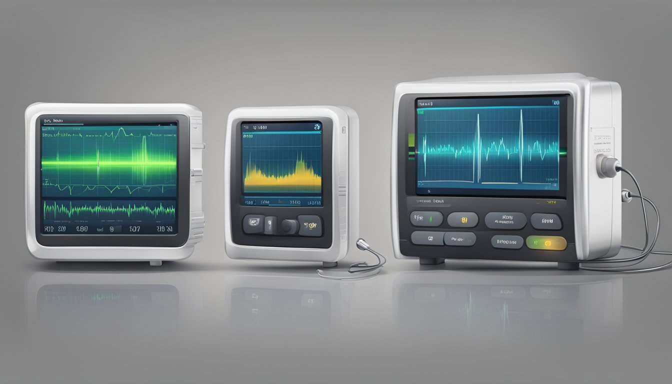 Heart monitor beeps steadily, then suddenly skips a beat