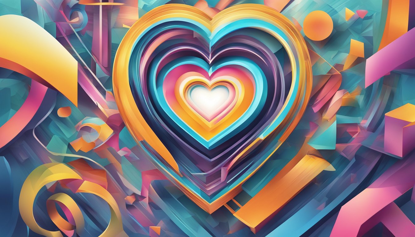 A heart-shaped FAQ symbol pulsates with movement, capturing attention