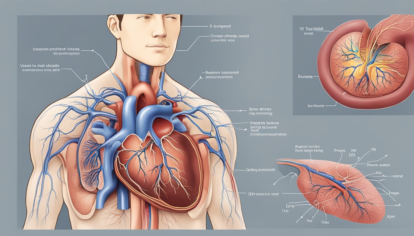 Blood flows from the body into the right atrium, then to the right ventricle, and is pumped to the lungs. Oxygenated blood returns to the left atrium, passes to the left ventricle, and is pumped out to the