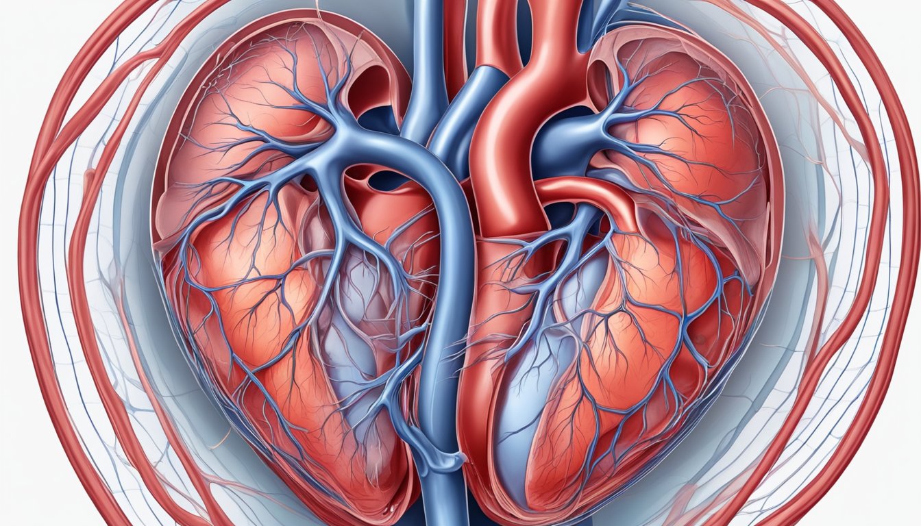 Blood flows through heart chambers in a circular motion, propelled by contractions. Oxygenated blood is pumped to the body, while deoxygenated blood returns to the lungs