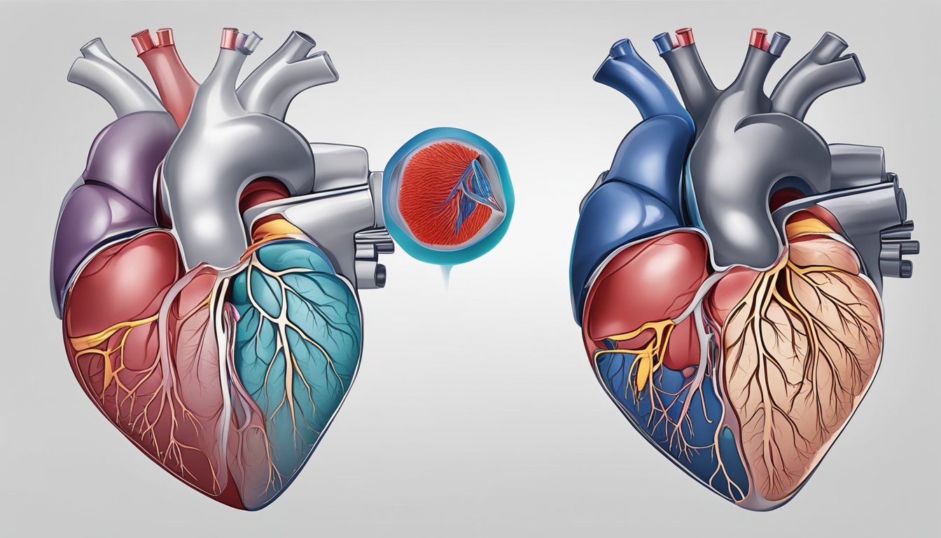 Blood flows through the heart in a continuous loop, entering through the right atrium, passing through the right ventricle, then the lungs for oxygenation, returning to the left atrium, and finally exiting through the left ventricle