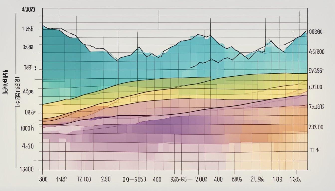 Heart rate graph with age groups labeled, showing increasing heart rate with age