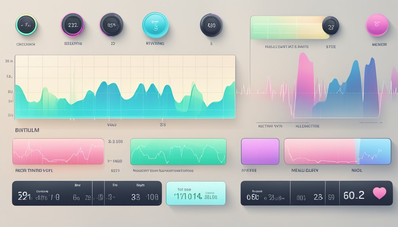 A heart rate monitor displaying a stable heart rate within a healthy range