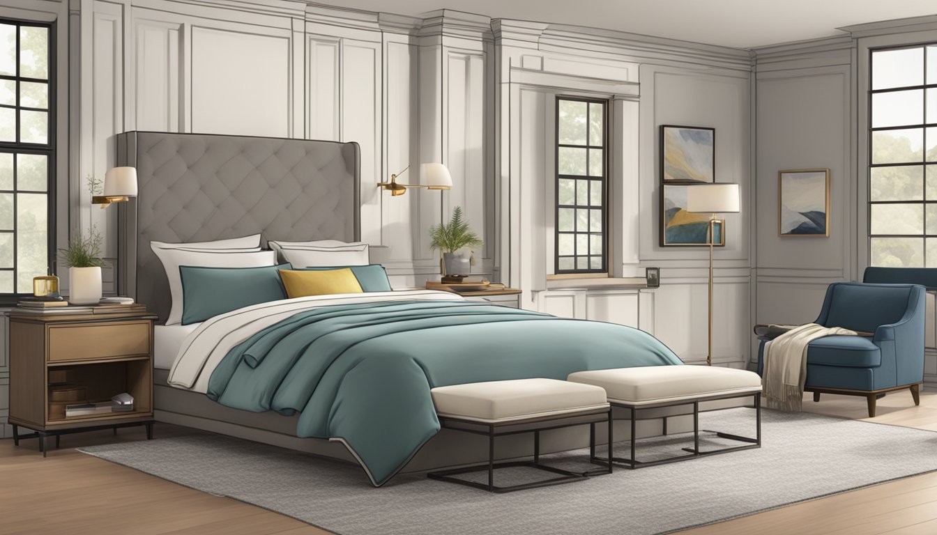 A large, luxurious bed sits next to a smaller, more modest one. The super single bed is adorned with plush pillows and a cozy duvet, while the single bed is more simple and understated