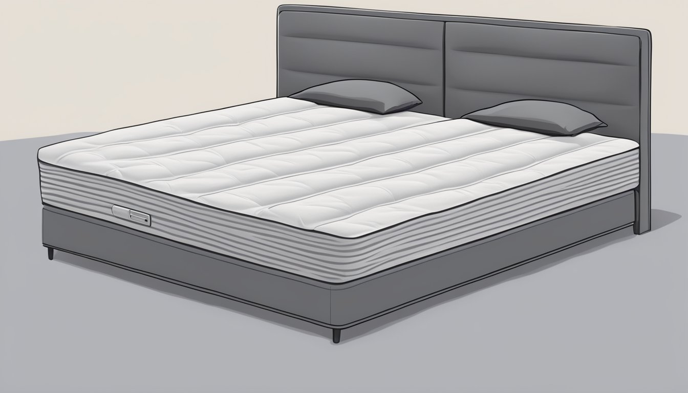 A person gently rotating and flipping a queen size mattress for even wear and support