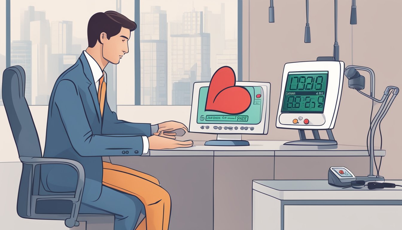 A person's heart rate is high while their blood pressure is low, causing confusion and concern