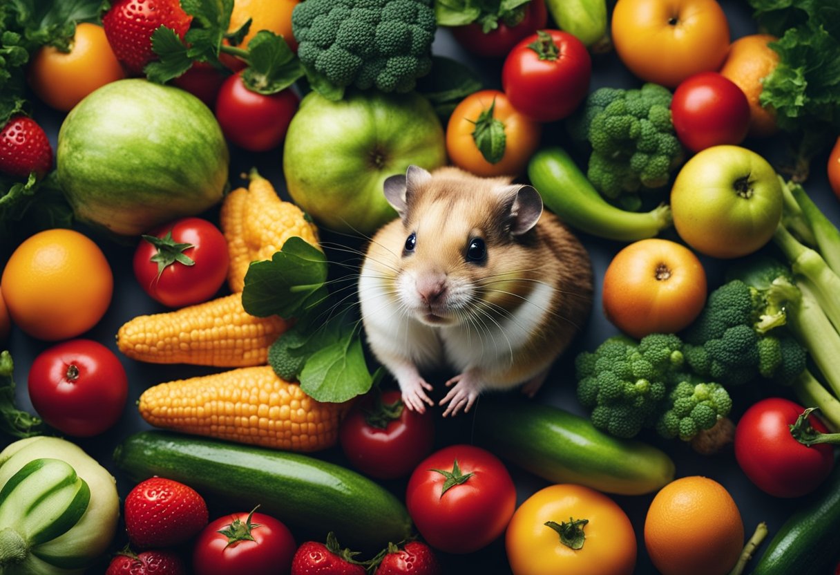 Fresh fruits and vegetables emit a sweet, enticing scent that attracts hamsters to their environment