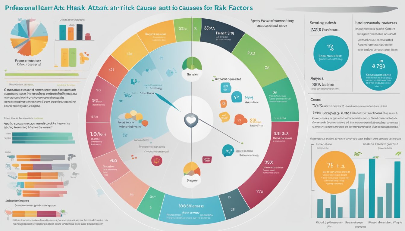 Teenage heart attack statistics: graph showing risk factors and causes. Data displayed in clear, concise format