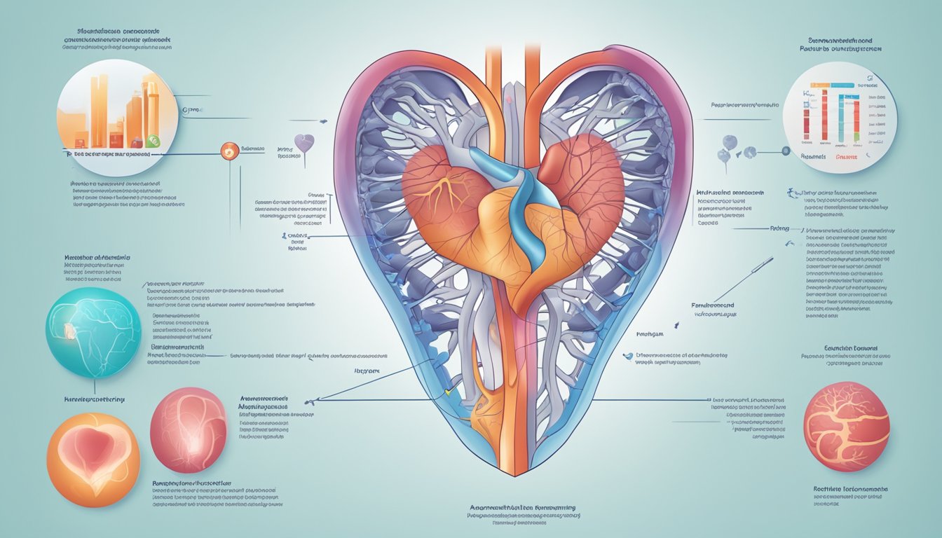 A genetic diagram showing management and prevention strategies for rheumatic heart disease