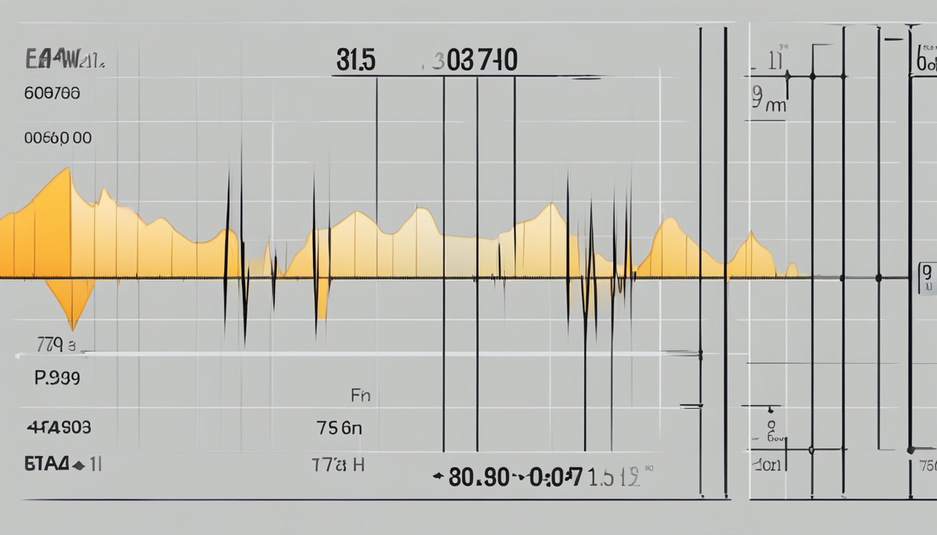 A heart rate monitor displays a steady, regular pulse