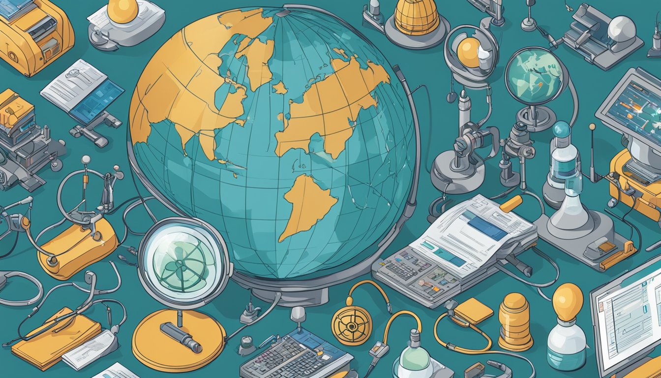 The journal cover features a globe with a nuclear symbol, surrounded by various medical imaging devices and scientific instruments, symbolizing the global reach and impact of the Journal of Nuclear Cardiology