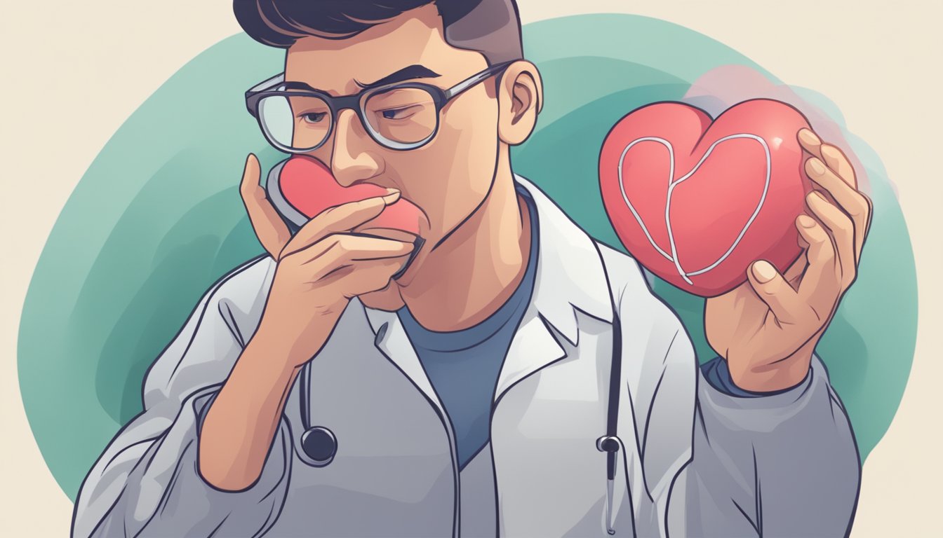 A person taking azithromycin experiences heart palpitations, indicating cardiovascular risks