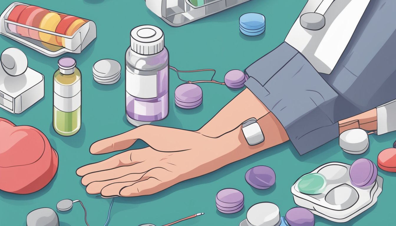 A person taking azithromycin experiences heart palpitations, while other medications interact
