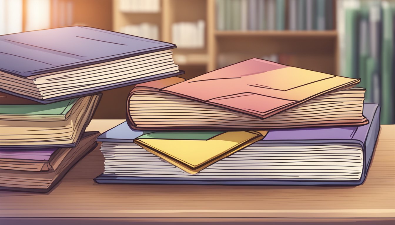 A stack of heart failure journals with high impact factors displayed on a desk