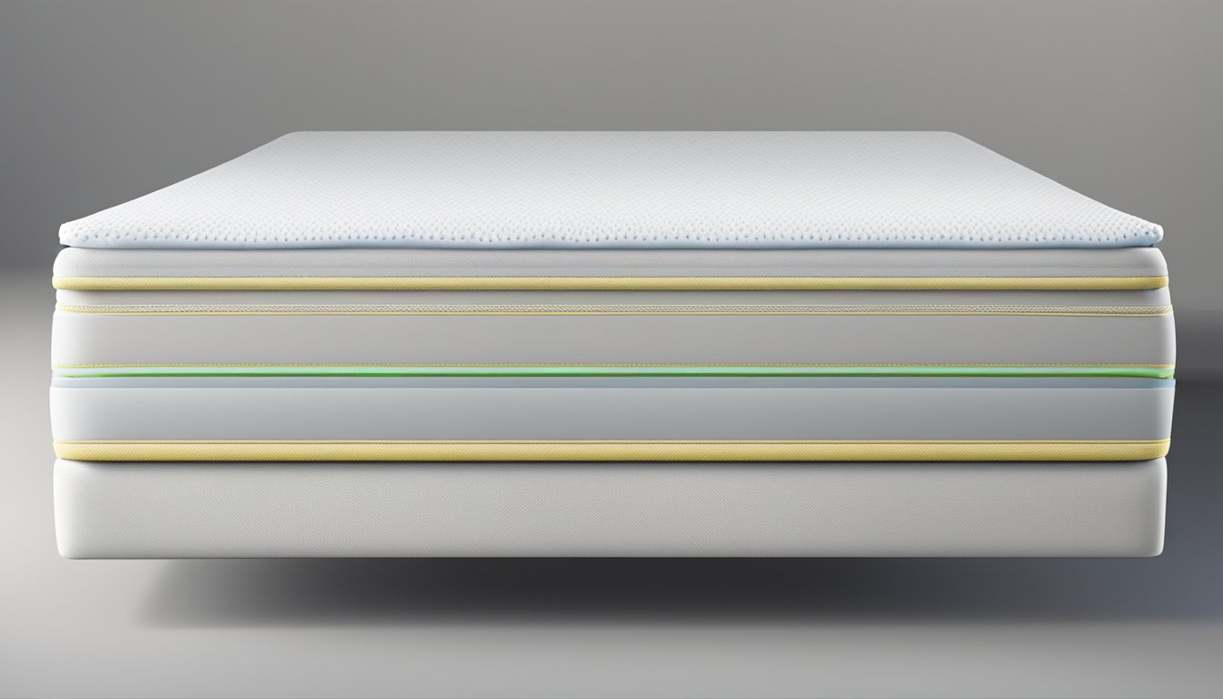 A memory foam mattress appears firm, with even pressure distribution and minimal sinkage