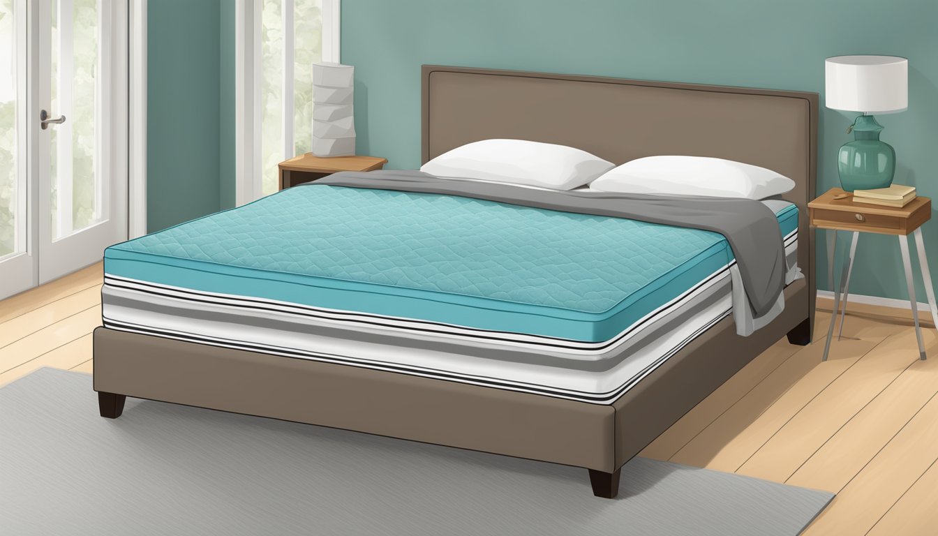 A memory foam mattress appears firm under the weight of a heavy object