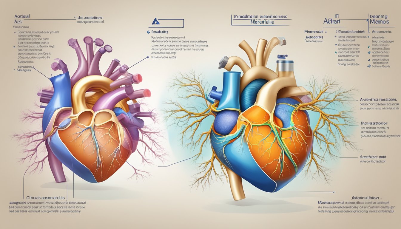 Noradrenaline stimulates heart contraction, increasing heart rate and force of contraction. It is synthesized in the adrenal glands and acts on adrenergic receptors in the heart muscle