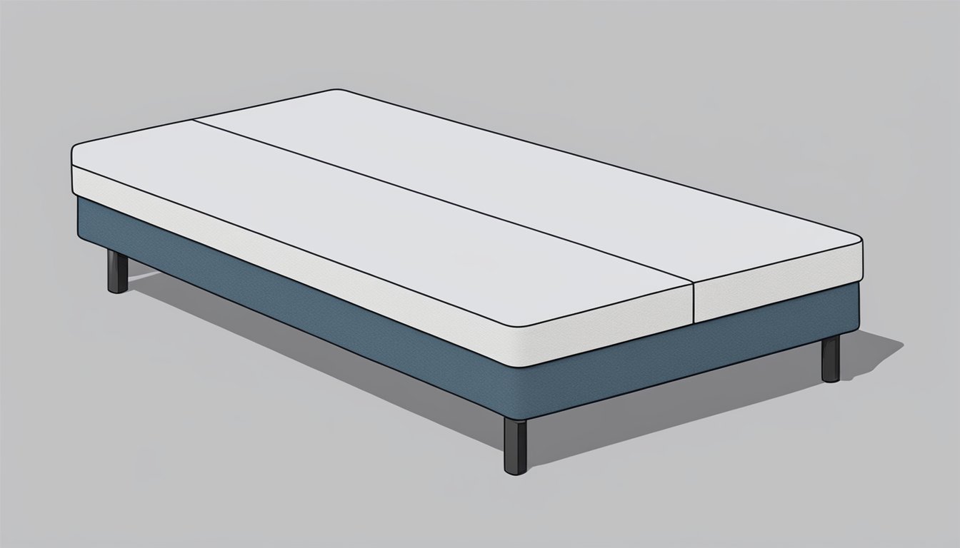 A single divan bed base with a clean, minimal design. The base is sturdy and simple, with no visible screws or joints