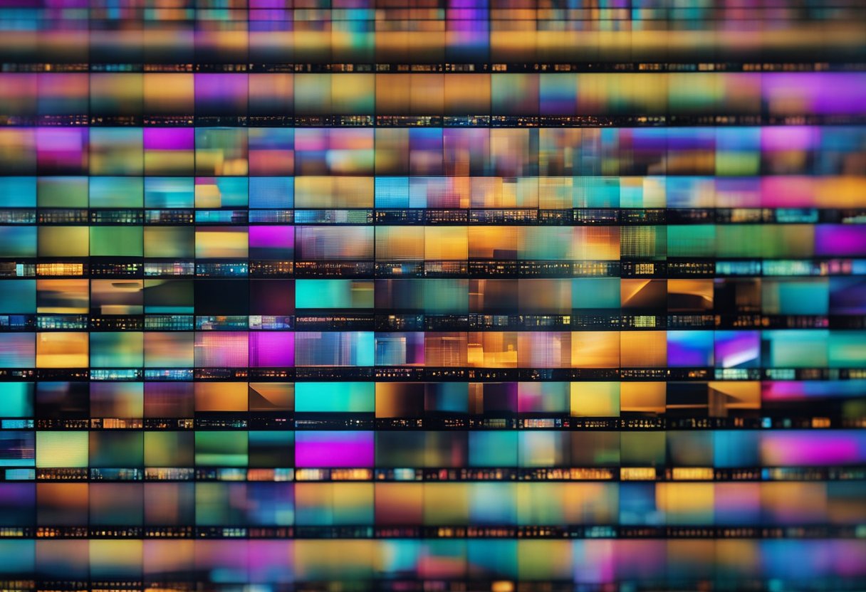 A computer screen displaying the Top Ai Image Enhancer interface with vibrant colors and crisp, high-resolution images