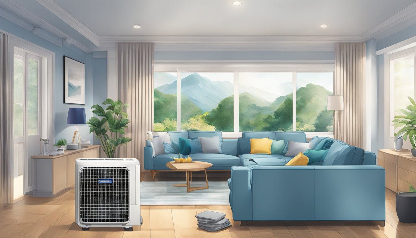 A Panasonic aircon compressor hums and whirs, efficiently cooling the room with precision performance