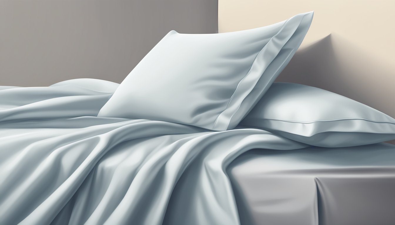 A neatly folded single bed sheet size laying on a flat surface