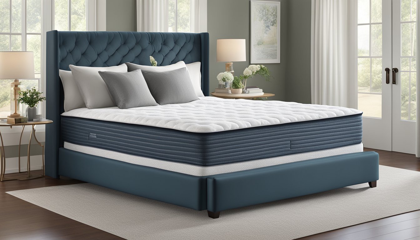 A king size mattress measures 76 inches wide by 80 inches long