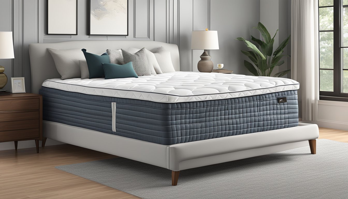 A king size mattress measures 76 inches wide and 80 inches long. It is a spacious and comfortable option for a bedroom