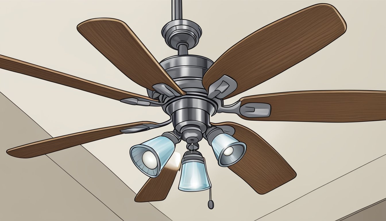 A ceiling fan spins above a corner labeled "Frequently Asked Questions."