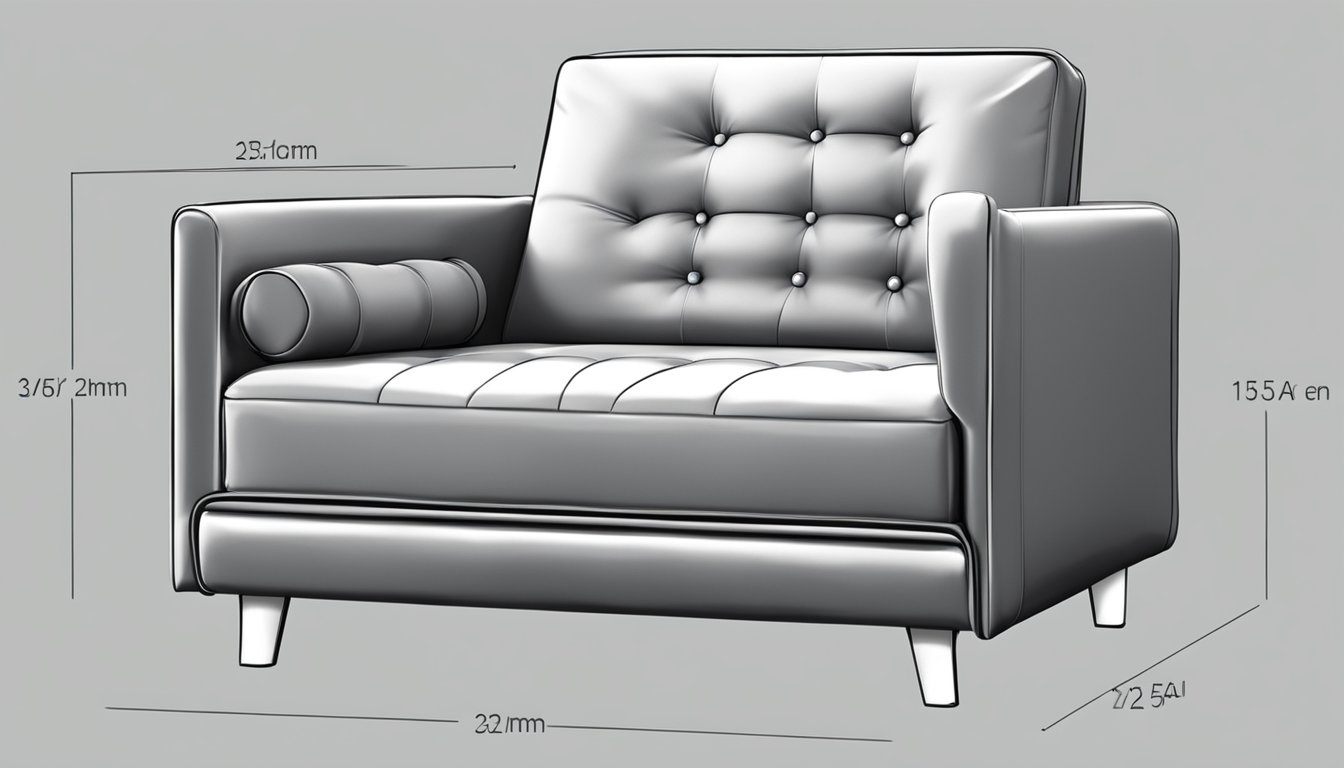 A sofa chair with built-in storage compartments and adjustable armrests for maximum functionality and convenience
