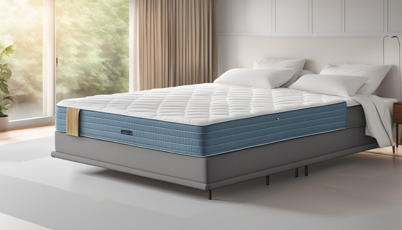 A king size mattress unfolds into a spacious bed