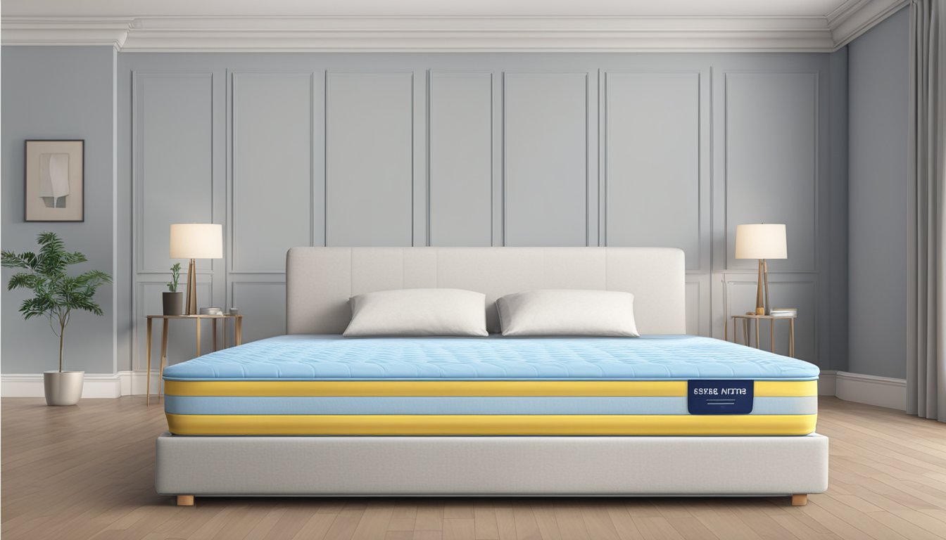 A single mattress with a price tag displayed prominently