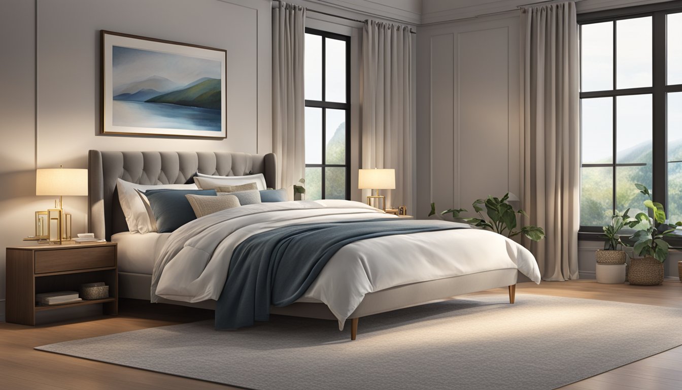 A cozy bedroom with a luxurious Prince Mattress as the focal point. Soft, inviting bedding and a serene atmosphere create a perfect setting for a peaceful night's sleep