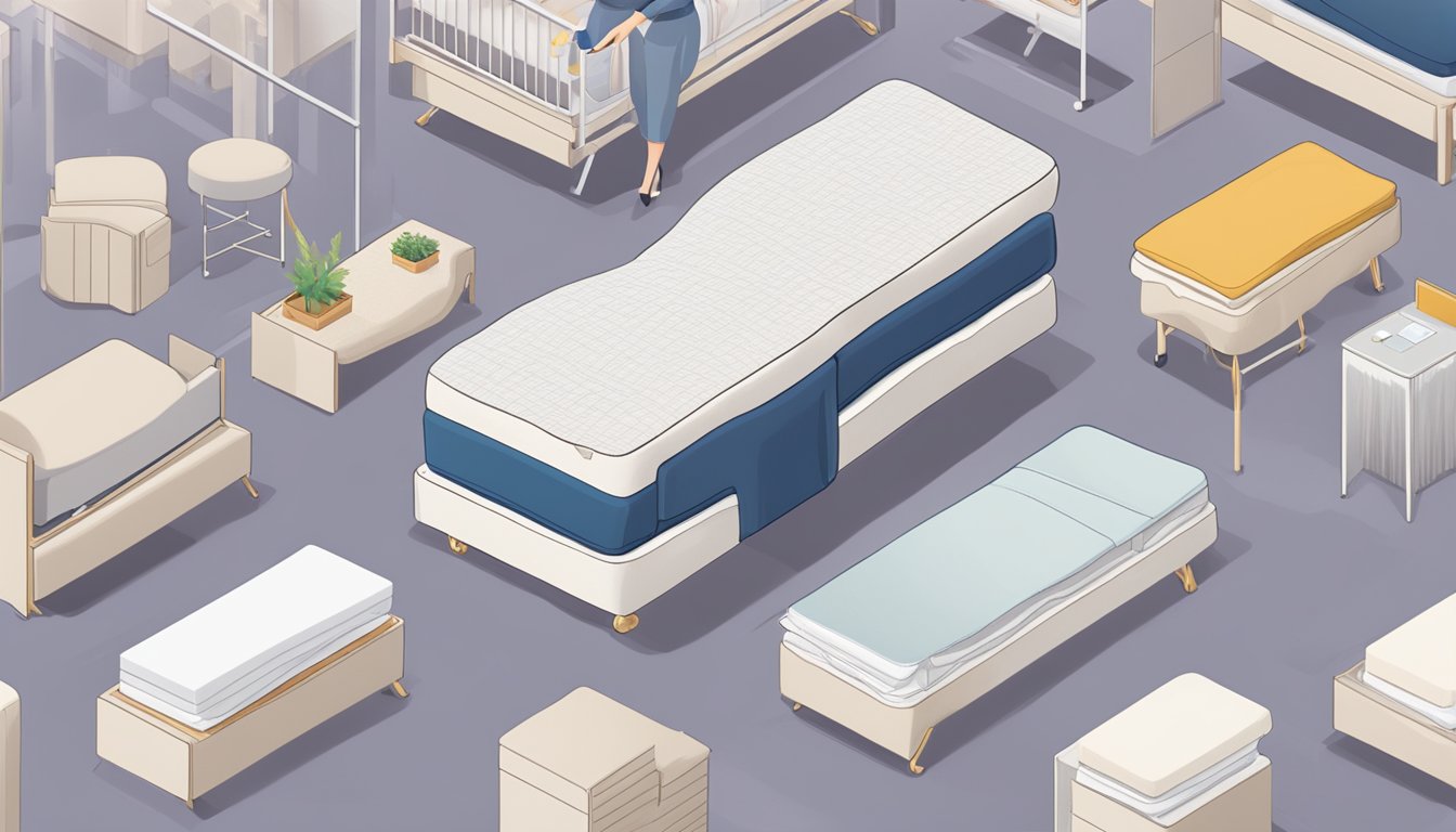 The logo of Prince Mattress Singapore displayed prominently with a list of frequently asked questions surrounding it