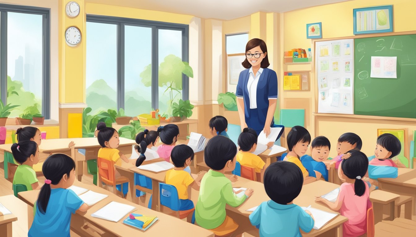 A preschool teacher in Singapore receives financial support and scholarships