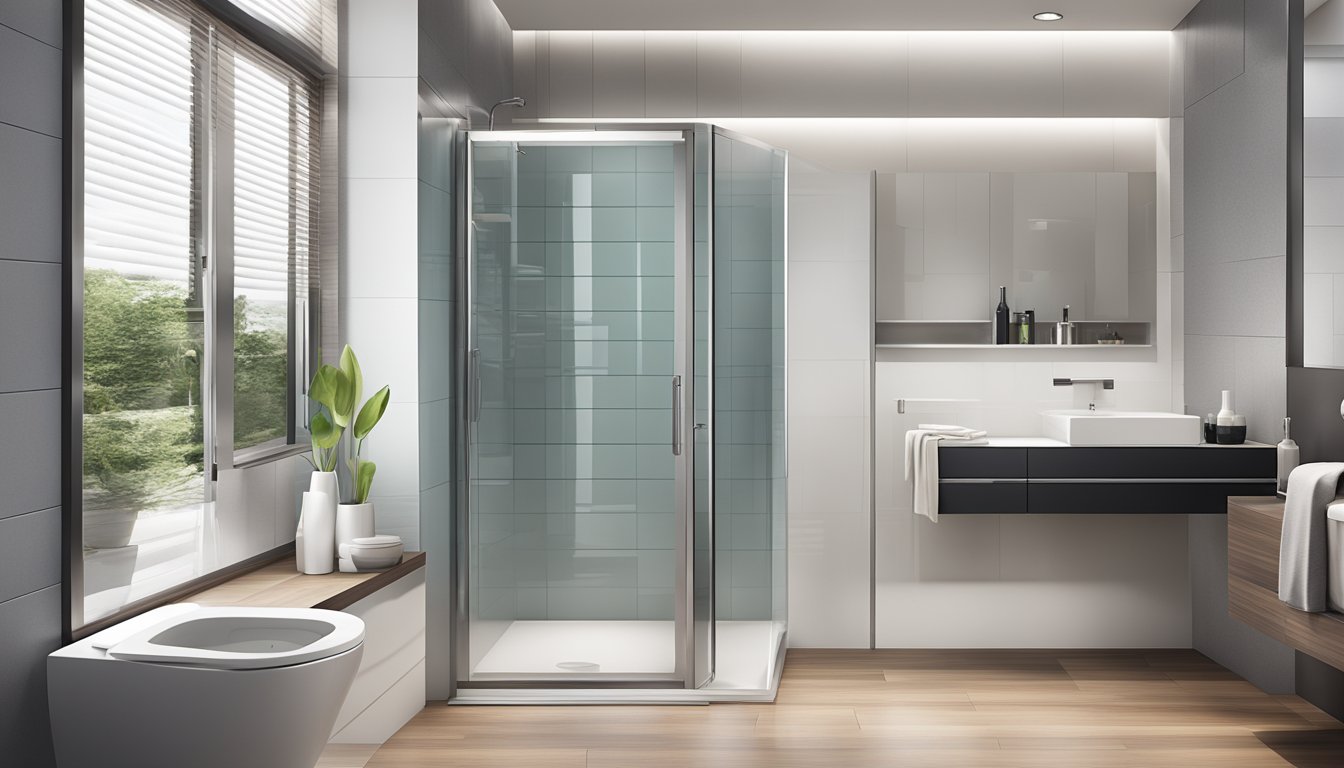 A clean, modern toilet with sleek fixtures and elegant finishing touches