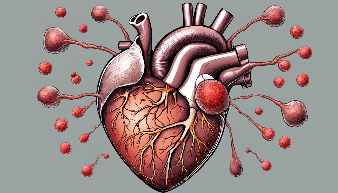 A blood clot forms in the heart, leading to fatal consequences