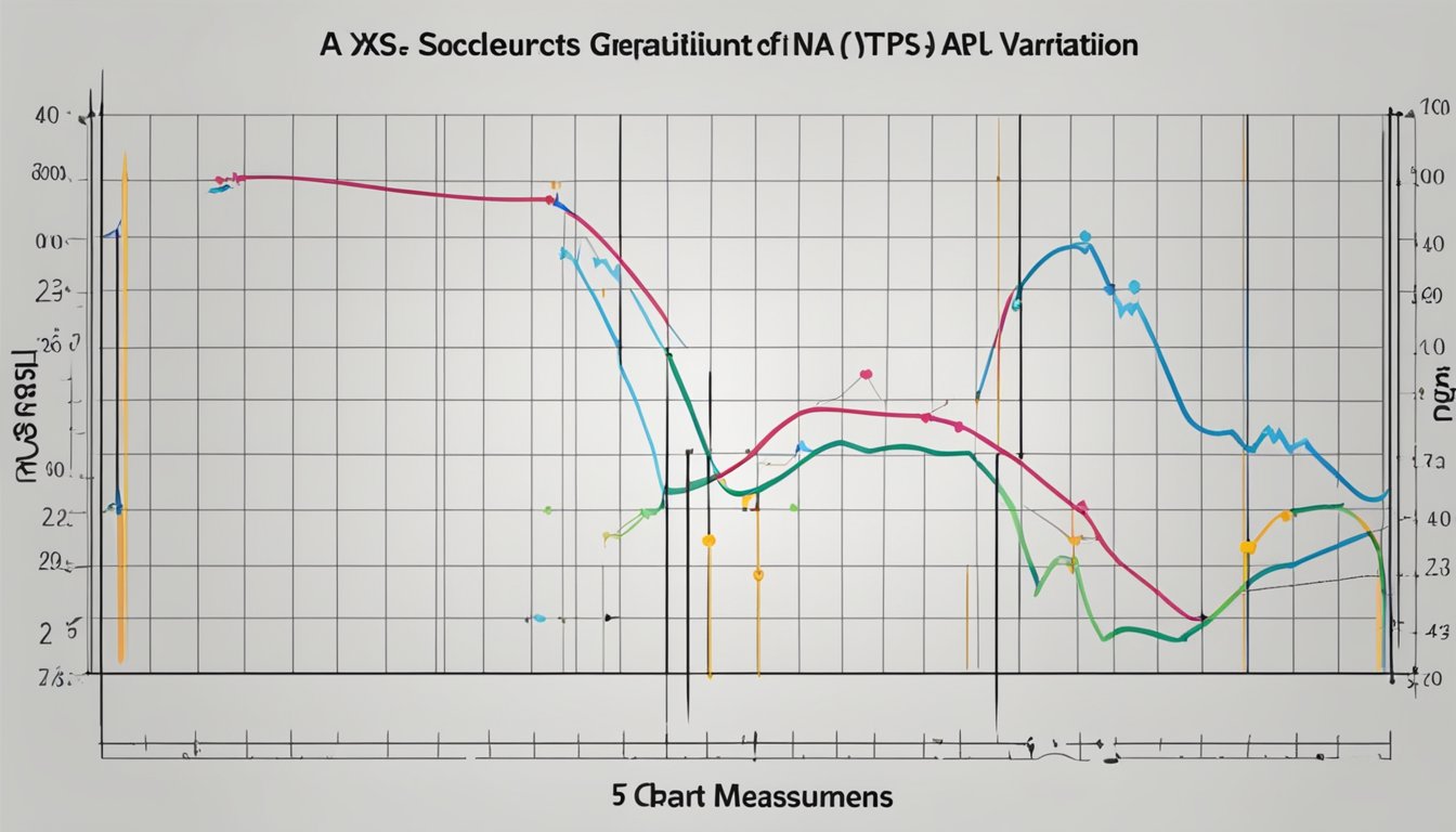 A graph with labeled axes showing heart rate measurements and coefficient of variation