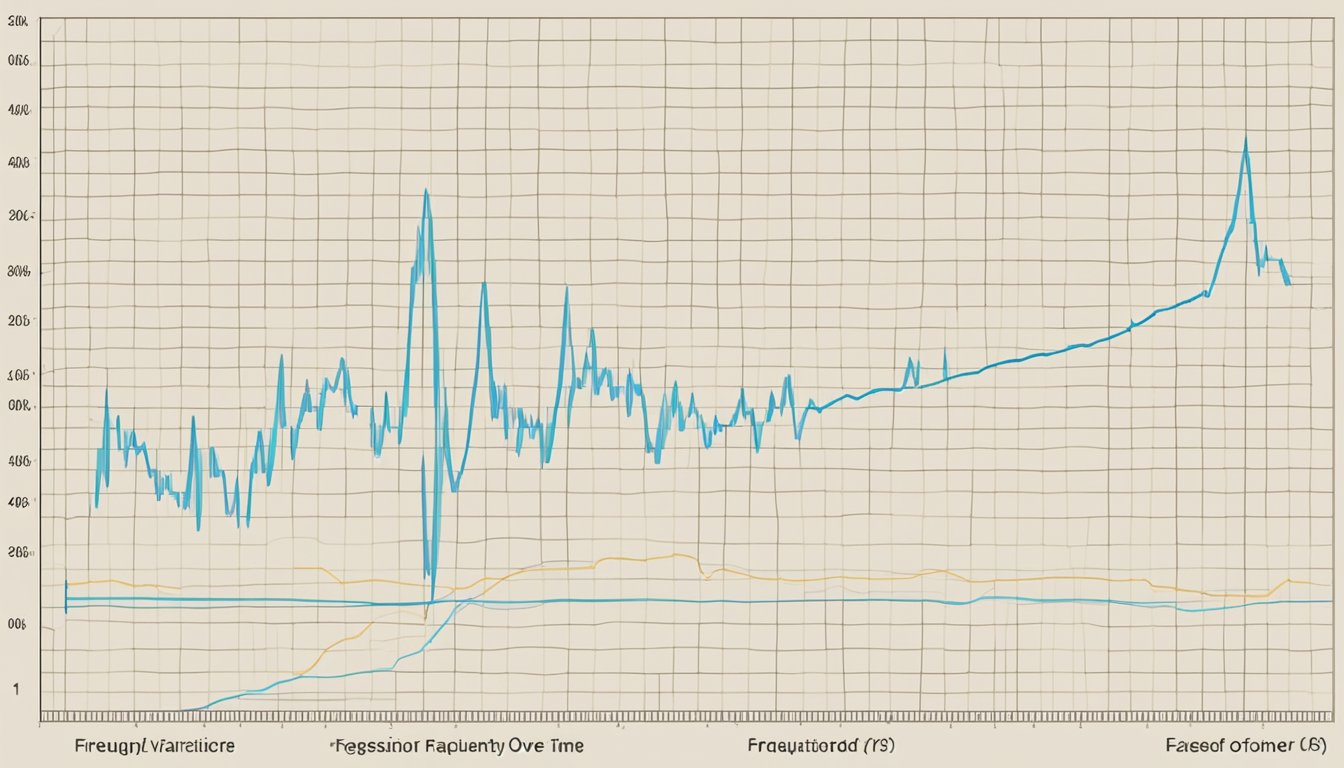 A graph with "Frequently Asked Questions" as the title, and a line representing the coefficient of variation of heart rate fluctuating over time